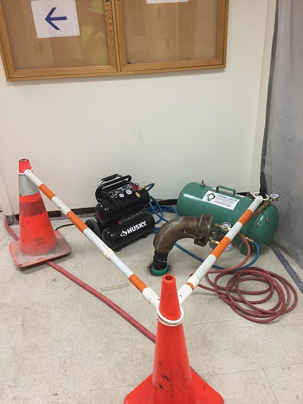 Hospital sewer repair